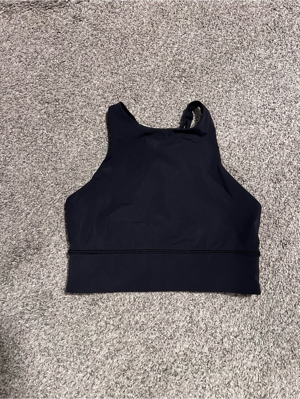 lululemon Energy Black High-Neck Sports Bra - Picture 3 of 5